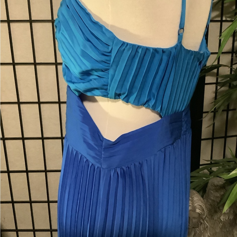 Express - blue, cutout maxi dress, sz 10 - Picture 4 of 6